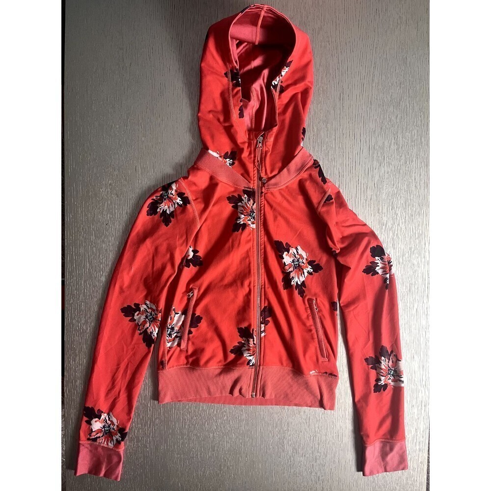 Lululemon Namaskar Hoodie Sweater Atomic Flower Parfait Red Size 4 Hoodie